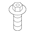 865952T500 - Body: Sight Shield Clip for Kia: Cadenza, EV6, EV9, Forte, Forte5, K900, Optima, Rio, Sedona, Soul, Soul EV, Sportage Image