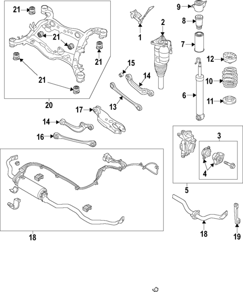 Rear Suspension for 2022 Audi RS Q8 #1