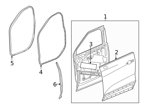 Door & Components for 2022 Chevrolet Blazer #0