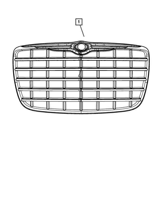 68148159AA - Cooling: Radiator Grille for Mopar Image image