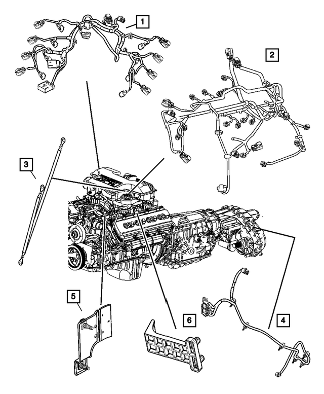 52121253AA - Electrical: Ground Strap for Mopar Image