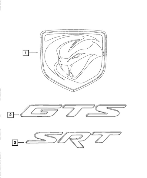 Nameplates for 2013 SRT Viper #0