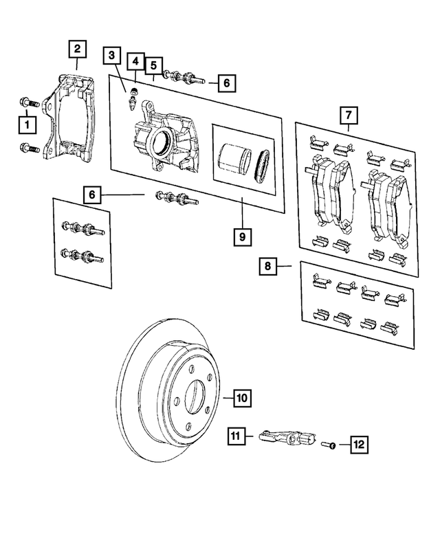 R8003778AB - Brakes: Disc Brake Caliper Assembly, Remanufactured, Left for Mopar Image