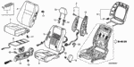 4810SB3000 - Interior/Bumper: C-CLIP SET, TRIM FASTENER (30 PIECES) for Honda Image