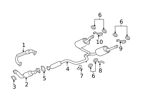 Exhaust Components for 2007 Chevrolet Monte Carlo #0