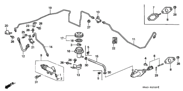 Clutch Master Cylinder for 1993 Honda Civic #0