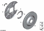 34212282807 - Brakes: Brake Disc, Ventilated, Perforated, Left for BMW Image