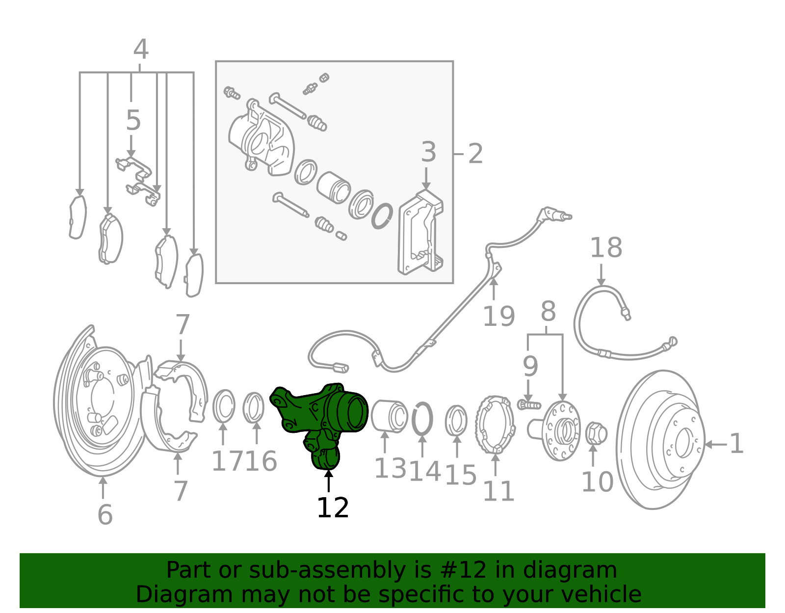 2002-2008 Subaru Knuckle 28419FE001 | Subaru Parts Pros - South