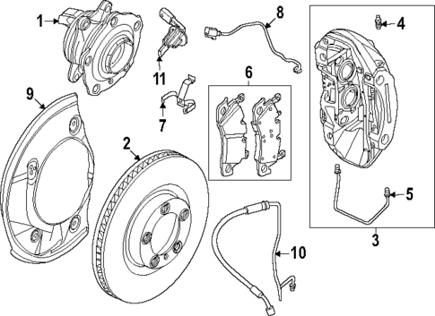Brake Components for 2024 Porsche Macan #1