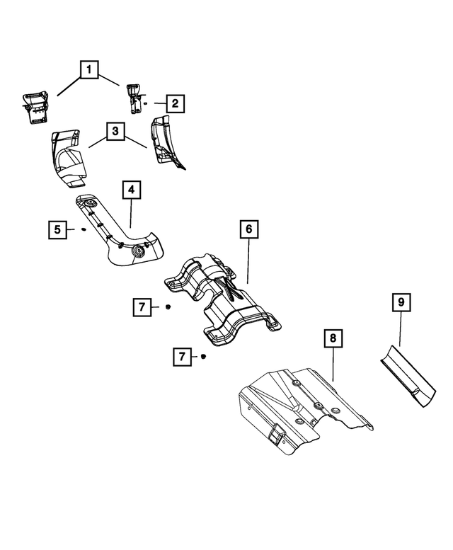5065767AC - Exhaust: Exhaust Shield, All Wheel Drive for Mopar Image