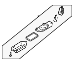 8341A099 - Electrical: License Lamp for Mitsubishi Image