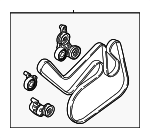 32213657 - Cooling System: Belt for Volvo: S60, S90, V60, V60 Cross Country, V90, V90 Cross Country, XC60 Image