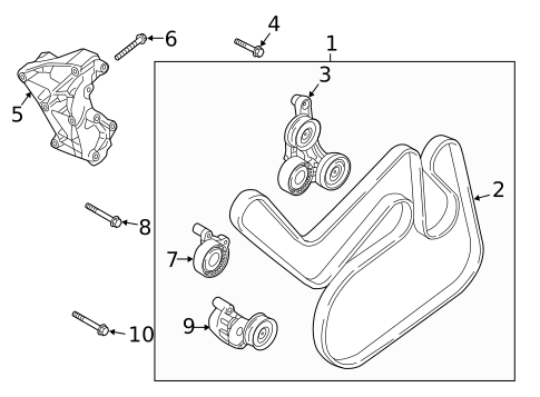 Belts & Pulleys for 2021 Volvo XC60 #0