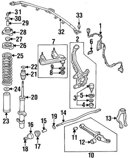 Anti-Lock Brakes for 1997 Honda Accord #1