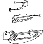 F8RZ63519A70AAA - Body: Roof Console for Mercury: Cougar Image