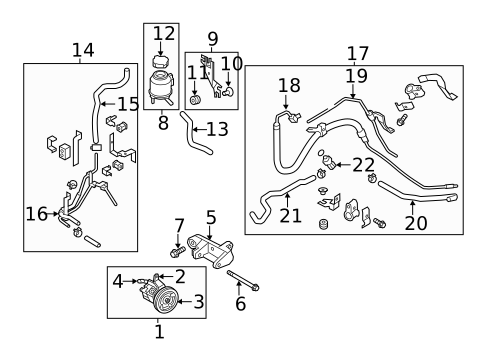 Pump & Hoses for 2011 INFINITI M37 #0