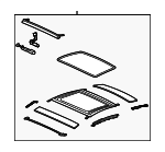 992898512D - Body: Sunroof Frame for Porsche: 911 Image