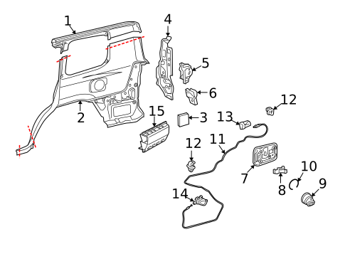 Fuel Door for 2017 Lexus LX570 #0