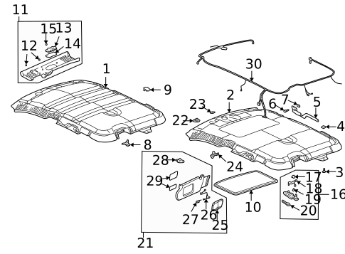 Lighting - Interior for 2003 Pontiac Aztek #1