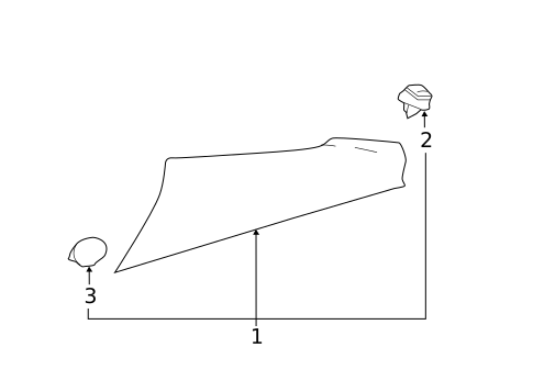 Exterior Trim - Quarter Panel for 2018 Lexus LC500 #0