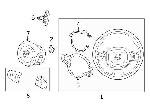 Steering Wheel & Trim for 2019 Volvo S90 #2