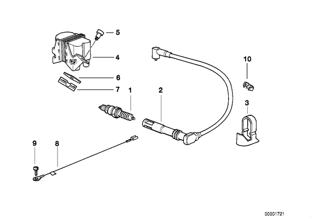 12121342641 - : Ignition Wire for BMW-Motorrad Image