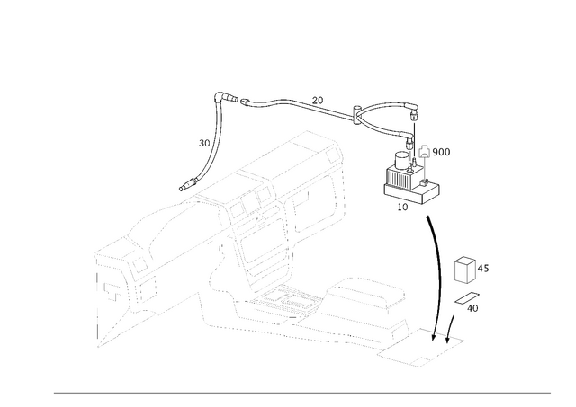 4638000415 - Vacuum System/Hydraulic System: Line for Mercedes-Benz: G55 AMG, G550, G63 AMG Image image