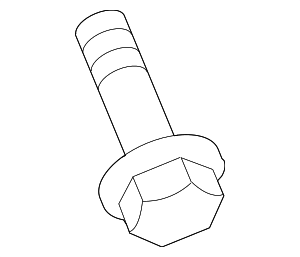 N90847903 - Body: Battery Ground Strap Bolt for Porsche Image