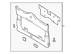 95555560301PCM - : Liftgate Trim Cover for Porsche Image