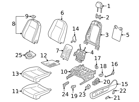 Power Seats for 2023 Volkswagen Atlas #0