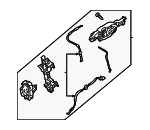 PJ7Z78219A64A - Body: Latch Assembly for Lincoln: Corsair Image