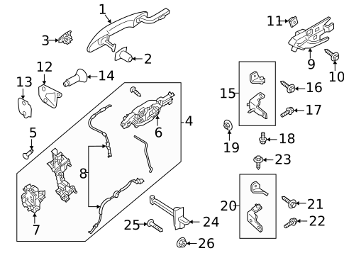 Lock & Hardware for 2025 Lincoln Corsair #0