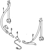 7321016600B0 - Electrical: Belt &amp; Retractor for Toyota: Tercel Image