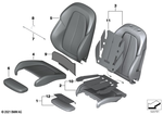 52107430806 - Seats: Thigh Support Upholstery for BMW Image