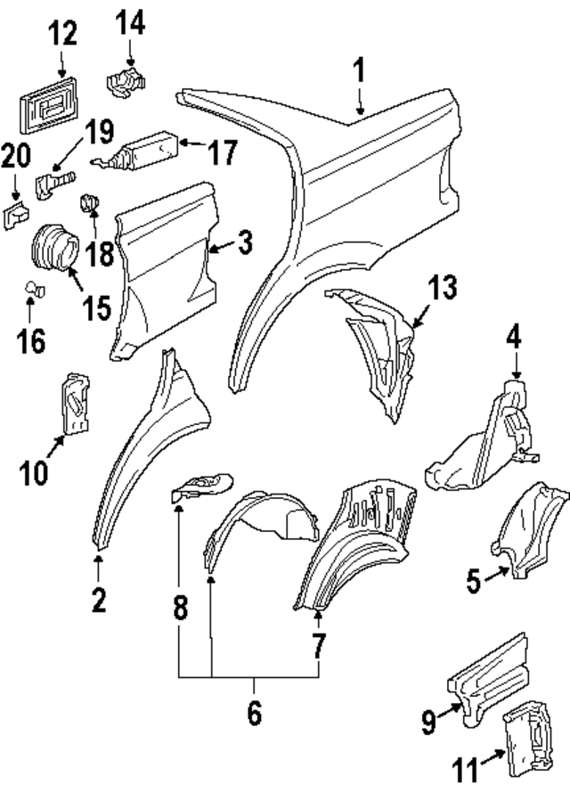 41351977178 - Body: Quarter Panel for BMW Image