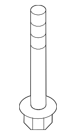 554483M000 - Suspension: Rear Bracket Mount Bolt for Kia: Cadenza, Forte, K5, K900, Niro, Niro EV, Optima, Sportage, Stinger Image