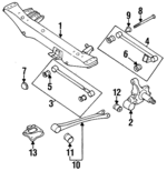20150AC130 - Suspension: Suspension Cross-member for Subaru Image
