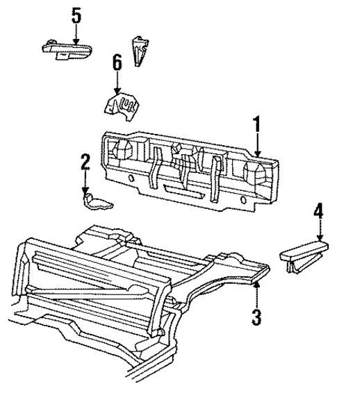 Trunk for 1990 Chevrolet Cavalier #0