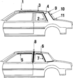 20306174 - Body: Roof Panel for Buick: Skylark | Oldsmobile: Omega | Pontiac: Phoenix Image