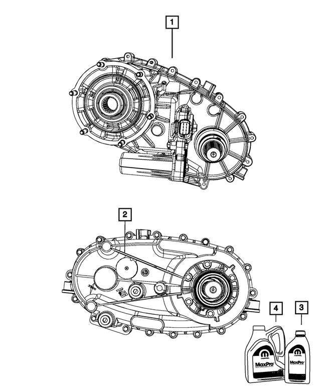 RL123644AA - MP3022; Transfer Case: Transfer Case for Mopar Image
