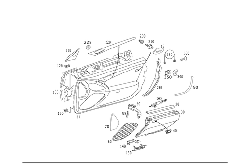 Door Paneling for 1997 Mercedes-Benz SL500 #0