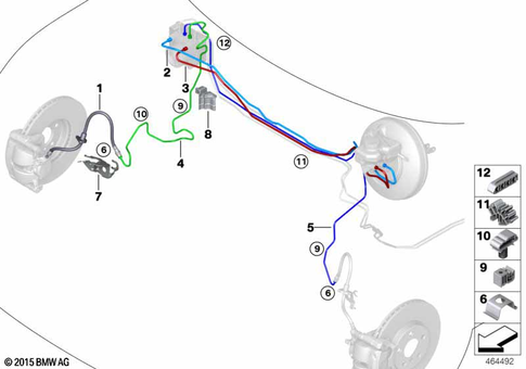 Brake Pipe, Front for 2017 Mini Cooper SE ALL4 #0
