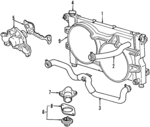 MD184011 - Cooling System: Engine Coolant Thermostat Gasket for Chrysler: Conquest, Executive Limousine, Grand Voyager, LeBaron, New Yorker, TC Maserati, Town &amp; Country, Voyager | Dodge: 600, Aries, Caravan, Colt, Conquest, Daytona, Dynasty, Grand Caravan, Mini Ram, Power Ram 50, Raider, Ram 50, Shadow, Spirit, Stealth Image