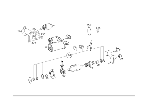 Starter for 2006 Mercedes-Benz CLS55 AMG #0