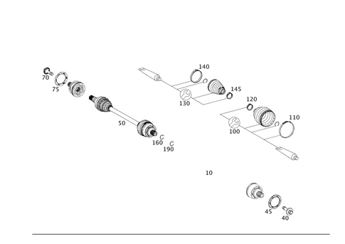 Front Axle Shaft for 2015 Mercedes-Benz B Electric Drive #0