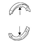 4653050041 - Brakes: Park Brake Shoes for Lexus: LC500, LC500h, LS460, LS500, LS500h, LS600h Image