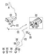 68080299AC - : Fuel Filler Vent Hose for Mopar Image