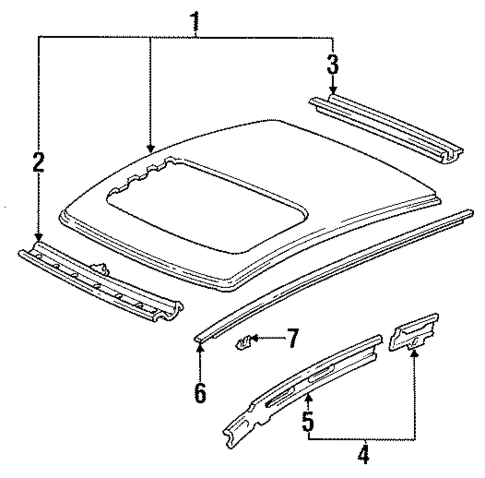 Roof & Components for 1994 Honda Civic #0