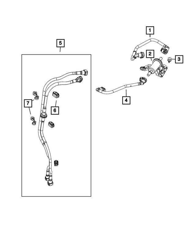 « 68489506AA –  : Vapeur De Carburant Durite pour Mopar Image »