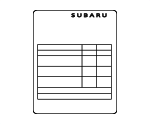 28181AE64A - Body: Tire Info Label for Subaru Image